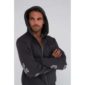 Sweat zip capuche vars felt Gris Compagnie de Californie - Pull / Gilet / Sweatshirt Homme sur MenCorner